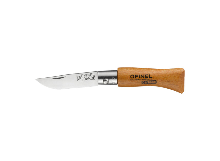 Opinel pocket knife No. 2 Classic, carbon steel, blade length 3.5