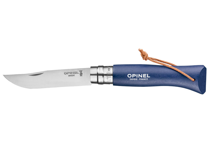 Opinel No.8 Colorama Trekking Knife - Dark Blue