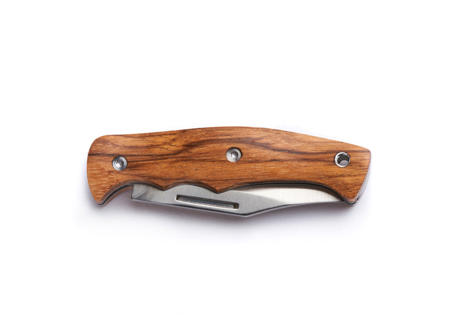 Whitby SlipJoint Knife w/ Clip Point Blade (2.5") - Zebra Wood