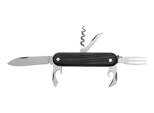 Whitby Black Pakkawood Multipurpose Folding Knife (2.76") w/ 6 Tools