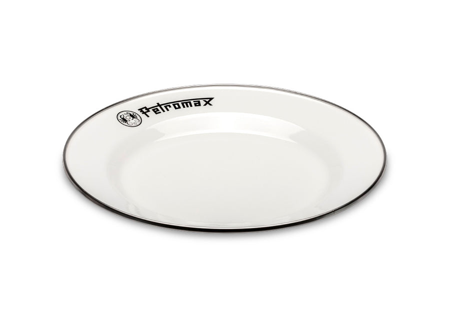 Petromax Set of 2 Enamel Plates White Large Whitby Co UK Ltd