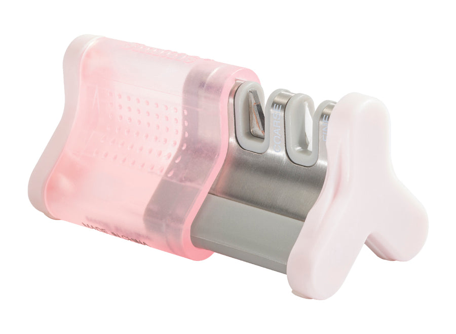 Smith's Slide-Sharp Edge Grip™ 2-Slot Knife Sharpener - Pink