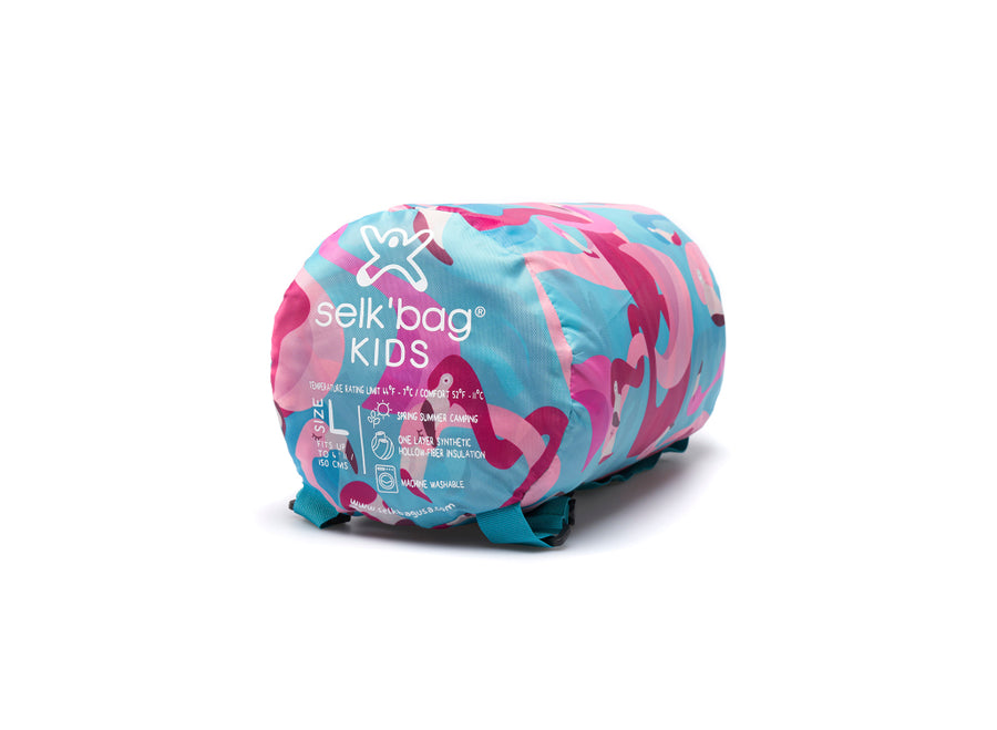 Selk'bag Kids Recycled Flamingo Sleeping Bag Suit - Medium