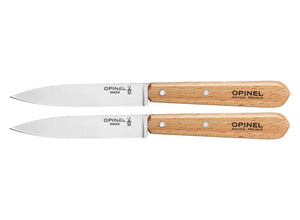 Opinel Set of 2 No.112 Paring Knives - Natural