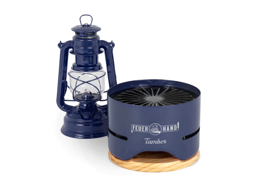 Feuerhand Tamber Table Top Grill - Cobalt Blue