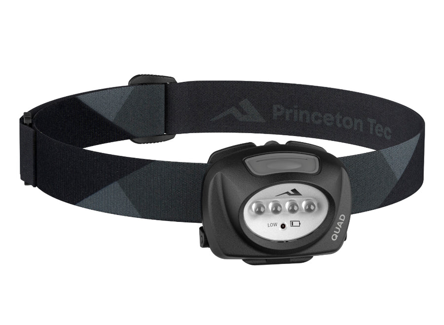 Princeton Tec Quad LED Head Torch - Black