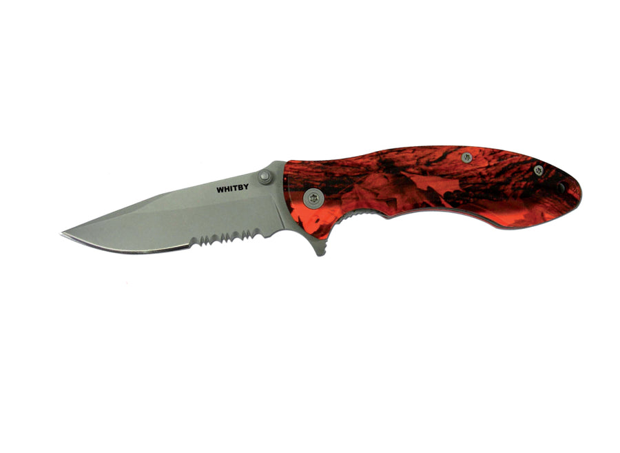 Whitby Orange Camo Lock Knife (2.75")