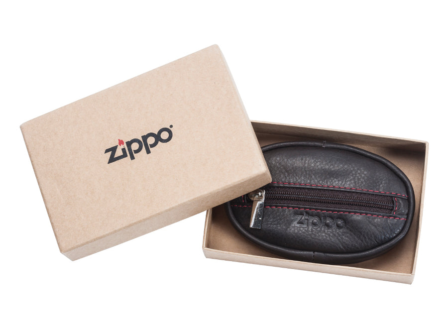 Zippo Leather Coin Purse - Mocha