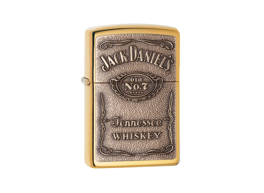 Zippo Jack Daniel's Lighter - High Polish Brass