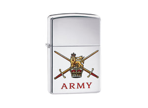 Zippo British Army Lighter - High Polish Chrome