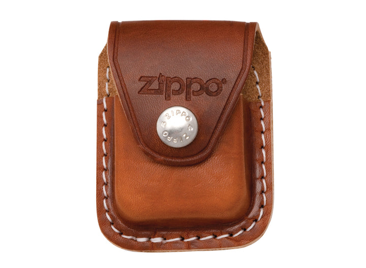 Zippo Lighter Pouch w/ Belt Clip - Brown